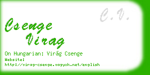 csenge virag business card