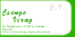 csenge virag business card